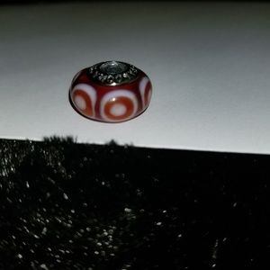 Pandora Red Stepping Stones Murano Glass Bead